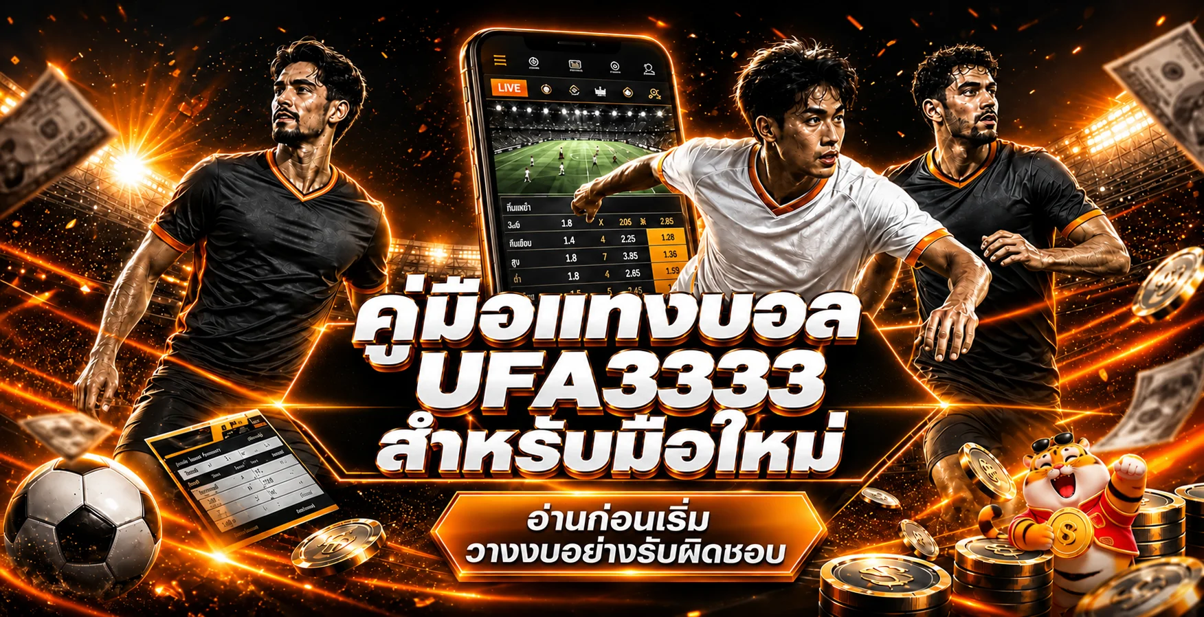 UFA3333 คู่มือแทงบอลมือใหม่ อ่านราคาและตั้งงบ